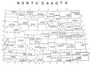 North Dakota State Map, Wells County 1960